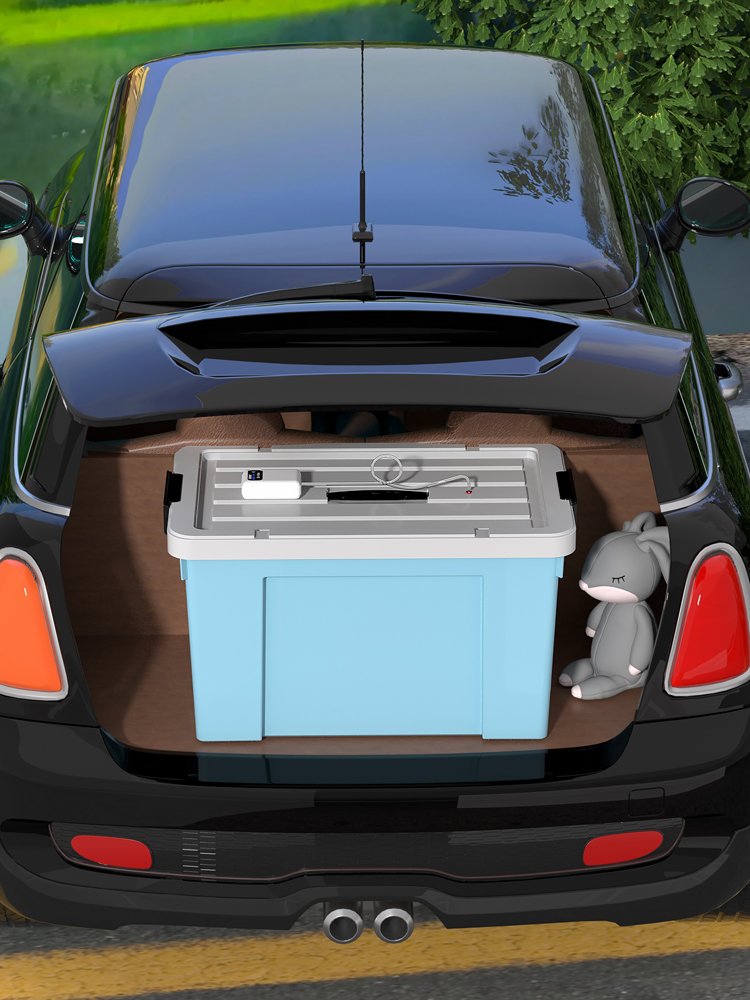 Out-of-door fishing tank trunks with a thick, high-capacity fishing tank with a plastic tank with an oxygen-added fish tank